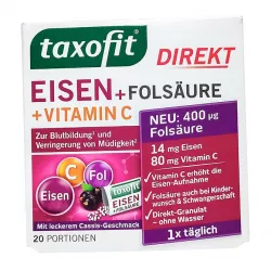 Таксофит (Taxofit) железо   метафолин (фолиевая кислота) витамины гранулы №20 фото